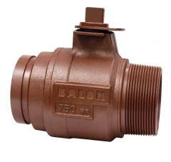 Series S Ductile Iron Male Threaded x Grooved End Connection End Floating Ball Valve